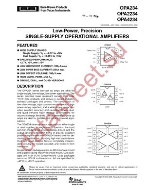 OPA234UA datasheet  